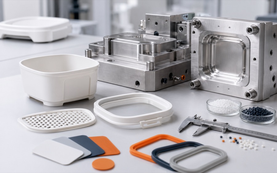 Injection molding tooling and dimensional checks